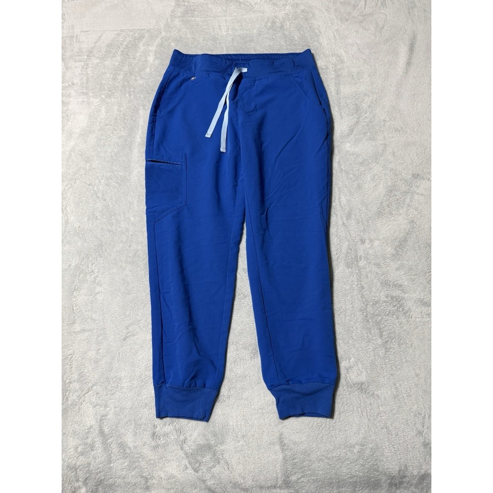 FIGS Zamora Jogger Scrub Pants Women's Medium Petite Royal Blue M/P